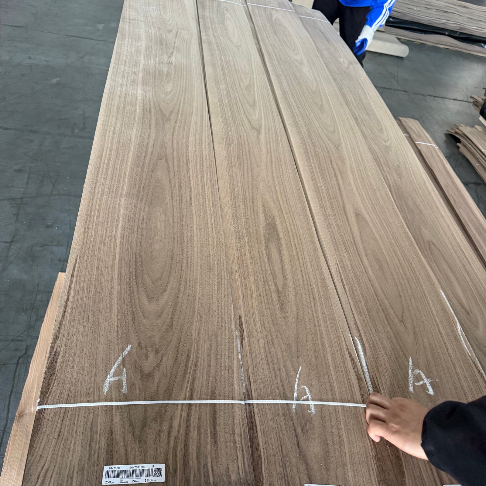 Natural Black Walnut Crown Cut Veneer 40S – AA+ Grade